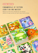 11x11cm Wooden 3d Cartoon Puzzle