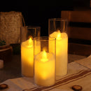 6Pcs Led Flameless Acrylic Battery Candles.