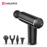 SANLEPUS Portable USB/ LCD deep tissue percussion massage gun for aching muscles.