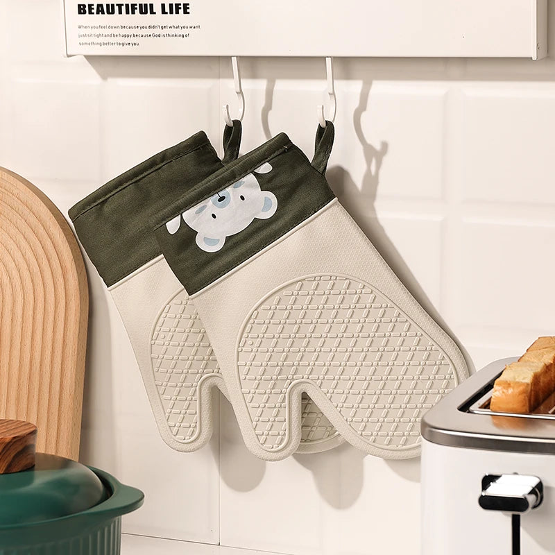 Silicone High Temperature Oven Mitts