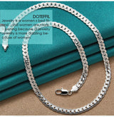 Men Or Women's DOTEFFIL 925 Sterling Silver 6mm Chain With 16/18/20/22/24 Inch Lengths