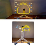 Acrylic Dry Erasable Lighted Board with Colors & Stand