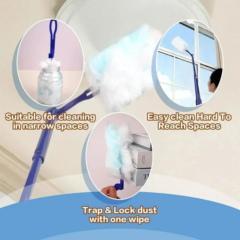 Disposable Electrostatic Dust Fiber Cloth And Handle