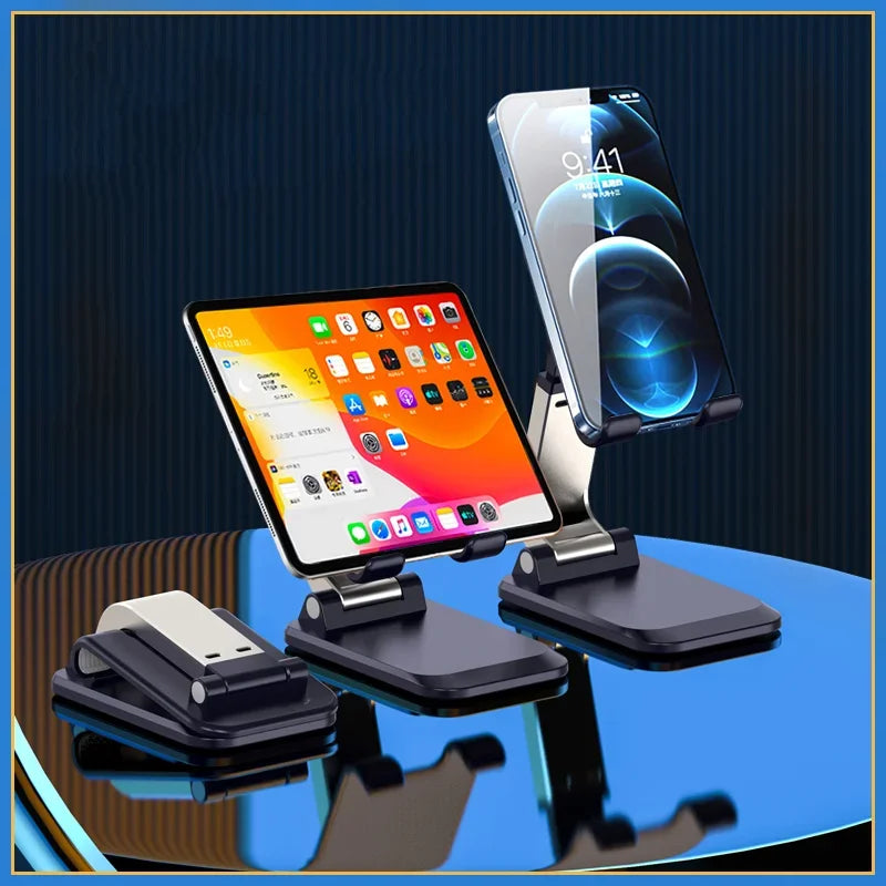 Foldable Metal Desktop Stand For Mobile Phone, iPad  Or Tablet