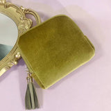 Velvet Travel Jewelry Pouch With Zipper