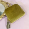 Velvet Travel Jewelry Pouch With Zipper