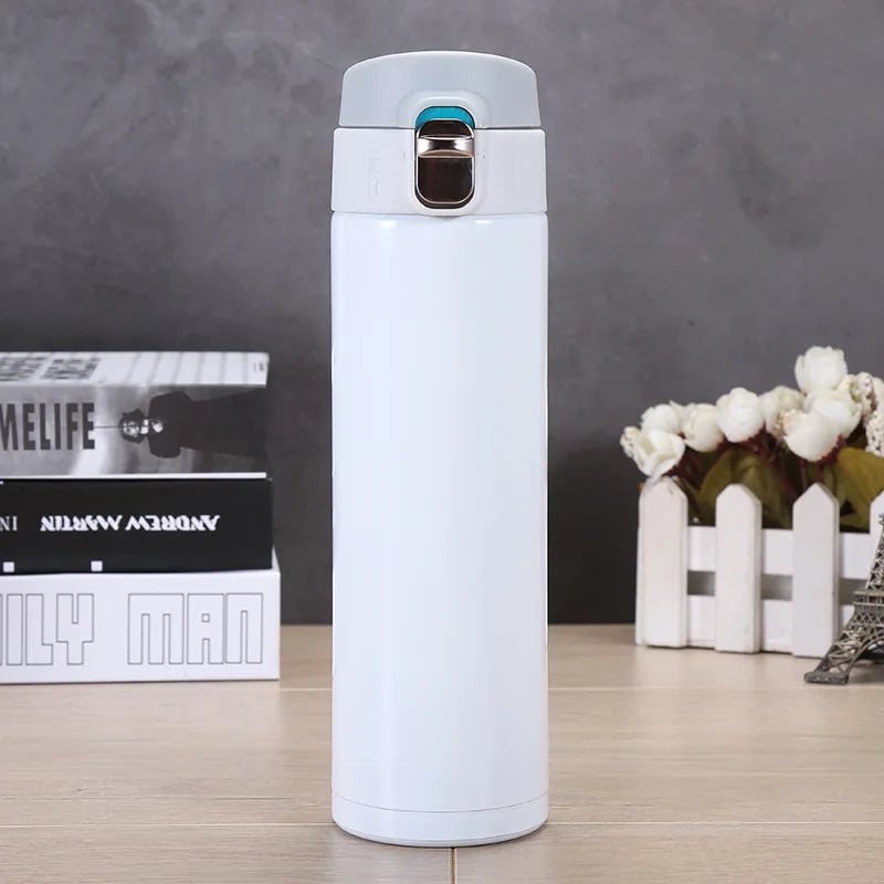 500M/16 Oz Insulated Stainless Steel BPA Free Leakproof Water Bottle