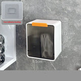 Wall Mounted Qtip Cotton Ball Floss Canisters With Lids