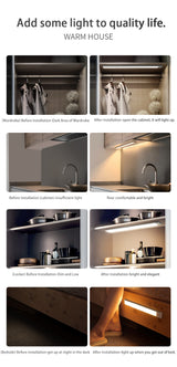 LED Magnetic, Motion Sensor Night Light For Kitchen Or Closet.