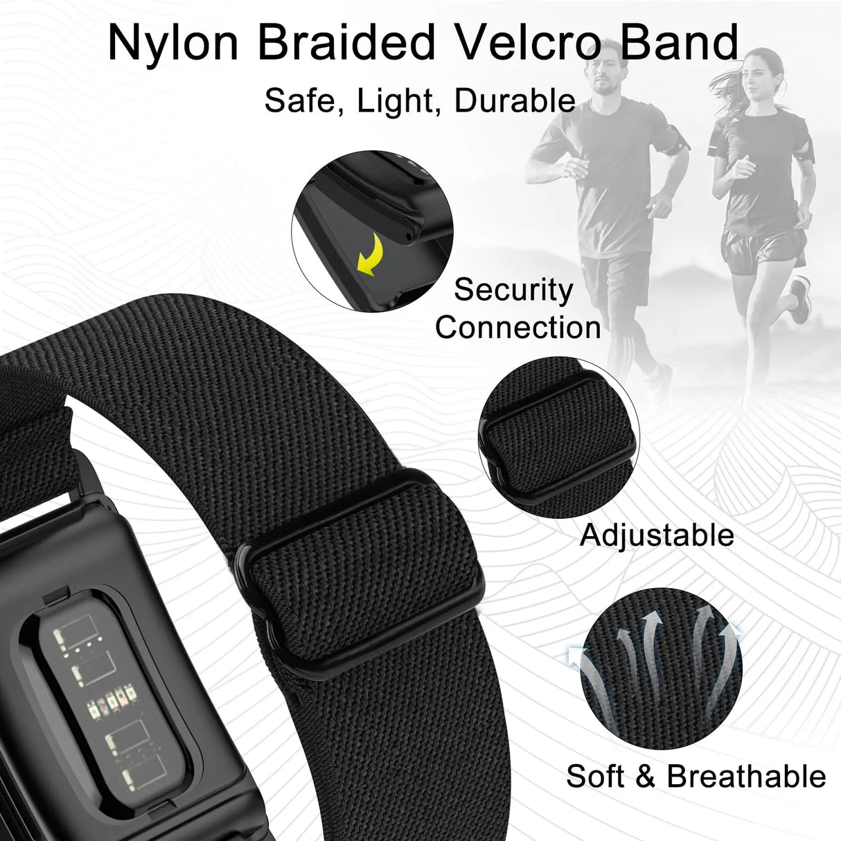 Nylon Sport Band for WHOOP 5.0 4.0 3.0 Watch
