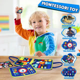 Montessori Toddler Busy Board For Educational Activity Motor Skills