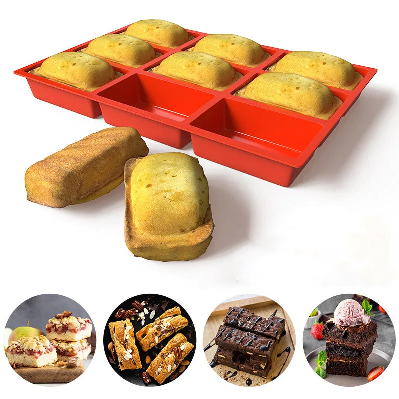 9-Cavity Silicone Non-Stick Lattice Cake Mold