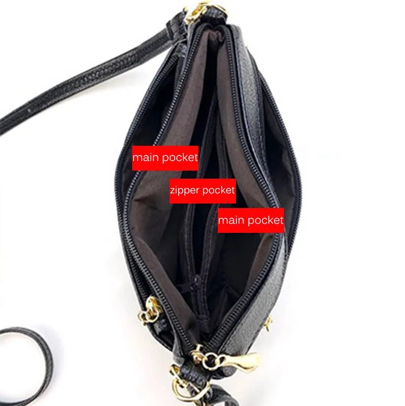 Embossed Women's Leather Shoulder Bags.