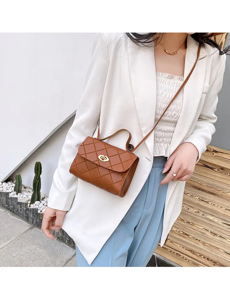 PU Leather Crossbody Mini Shoulder Handbag