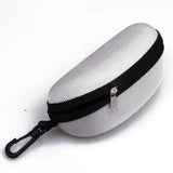 KLASSNUM Hard Eyeglass Protector Case With Zipper And Carabiner Hook