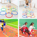 Children's Indoor Or Outdoor Jump Ring Set With 10 Hoops and Connectors.