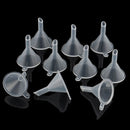 10/1PCS Mini Plastic Clear Small Mouth Liquid Funnel