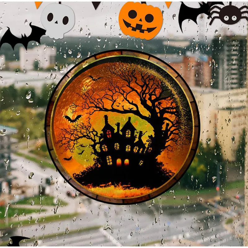 Halloween PVC Static Window Stickers.