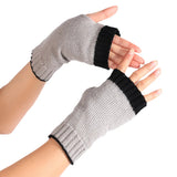 Women's Half Finger Acrylic Knitted Mittens