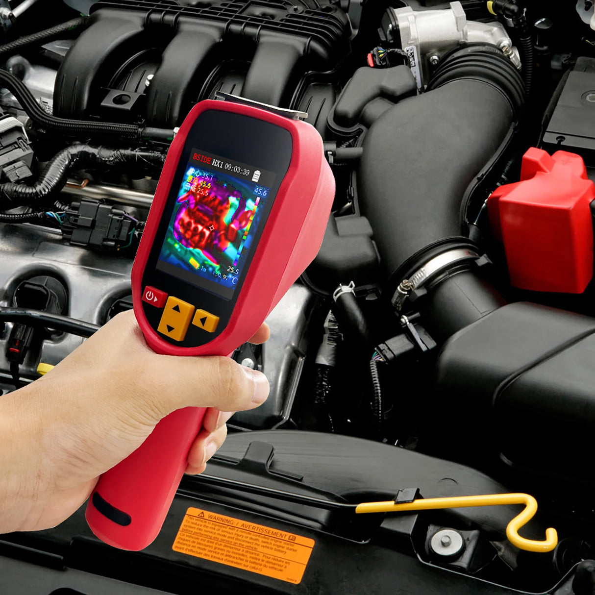 BSIDE Thermal Imager Camera HX1 Laser Thermographic HD Display For Circuit PCB Repair Pipeline Detection Medical Laser position