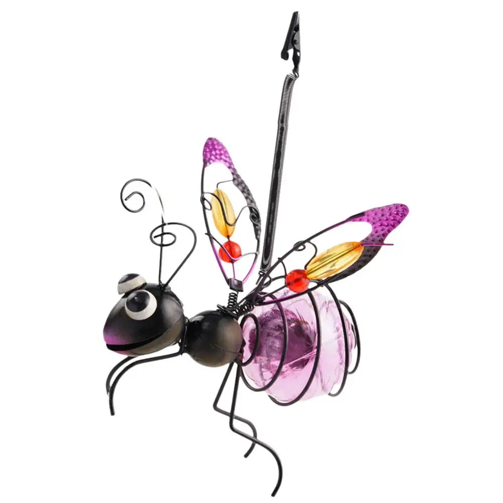 Solar LED Iron  Waterproof Hanging  Insect Tree Ornament