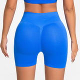 NCLAGEN 4.5" Women's  Low Ribbed Band Scrunch Butt Seamless Impact Shorts
