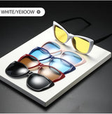 Men Or Women's  5 PCS Clip On Magnetic Polarized UV400-Sunglasses