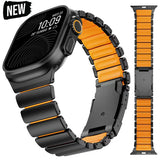 Luxury Titanium Strap for Apple Watch Ultra 3/2 49mm Series 11 10 46mm 45mm 44mm 42mm Or Silicone Bracelet For iwatch 9 8 7 6 SE 5