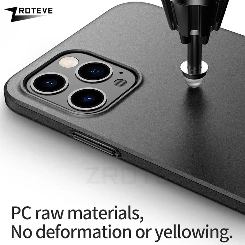 ZROTEVE Luxury Slim Matte Hard PC Cover For iPhone 16 Pro Max 16 15 14 11 12  iPhone 15 Plus Phone Case