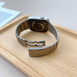 Stainless Steel Quick Fit Watchband for Apple Watch Ultra 2 1 49mm 10 46mm Series 9 8 7 6 5 4 45mm 44mm