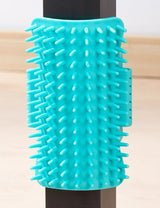 Cats Scratcher Grooming Brush That Attaches With Straps To Table Legs.