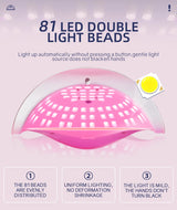 380W UV/ 81LED Manicure Lamp With Handle