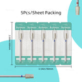 HYTOOS 5Pcs/Set Diamond Nail Drill Bits To Clean Cuticles And Nails