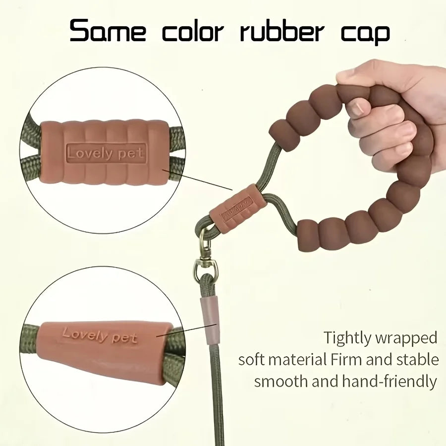 Heavy Duty Durable Rope Leash With Soft Handle for Small, Medium Pets
