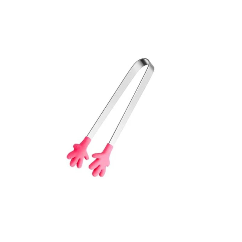 5PCS Silicone Hand Shape Mini Tongs