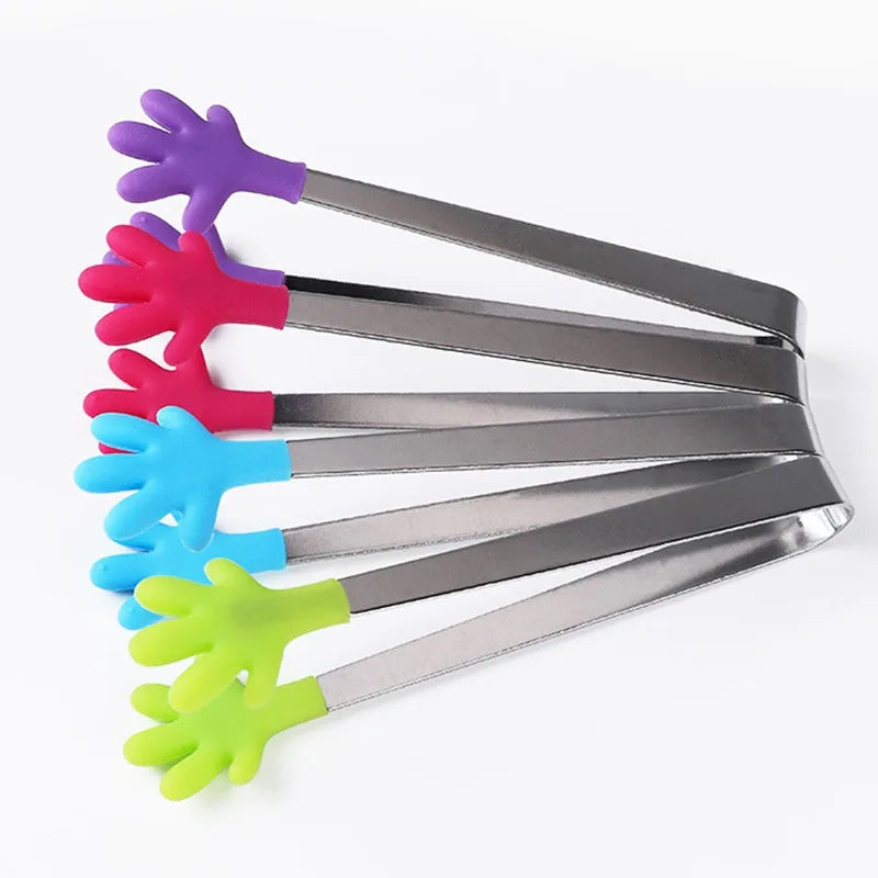 Stainless Steel/Silicone Heat Resistant Tongs