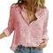 Women's Casual Long Sleeve Cotton Linen Blouse.