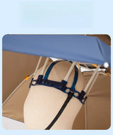 Head Mounted Sunshade Or Rain Umbrella Hat