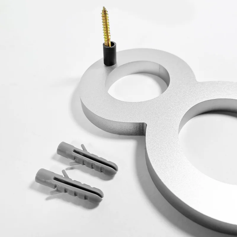 Outdoor  8 Inch Silver/Black 20cm Letters Or Numbers 0-9 For House Address