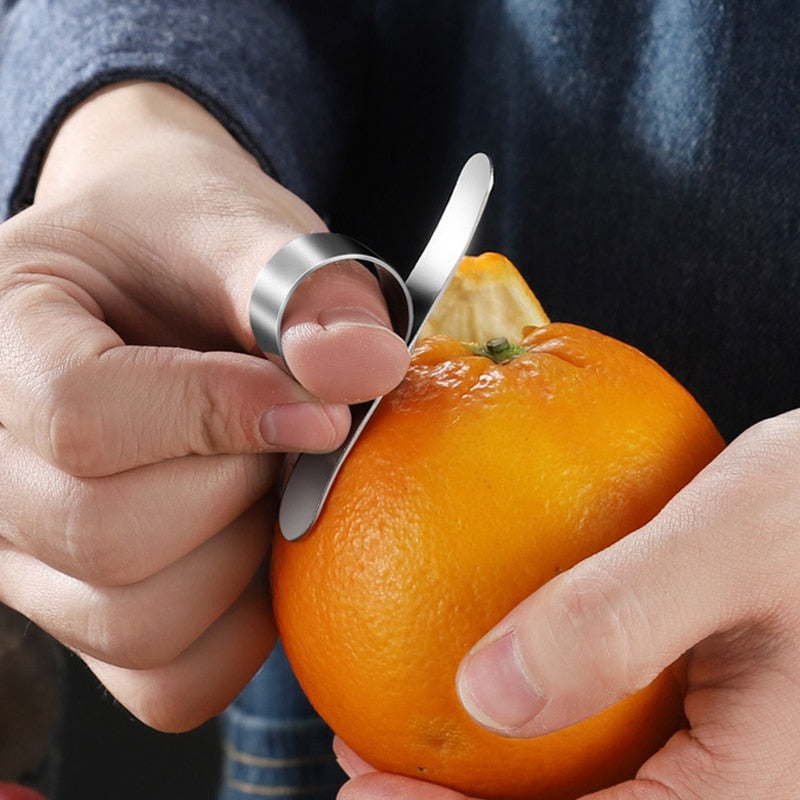 Stainless Steel Zester/Peeler For Citrus Fruit.