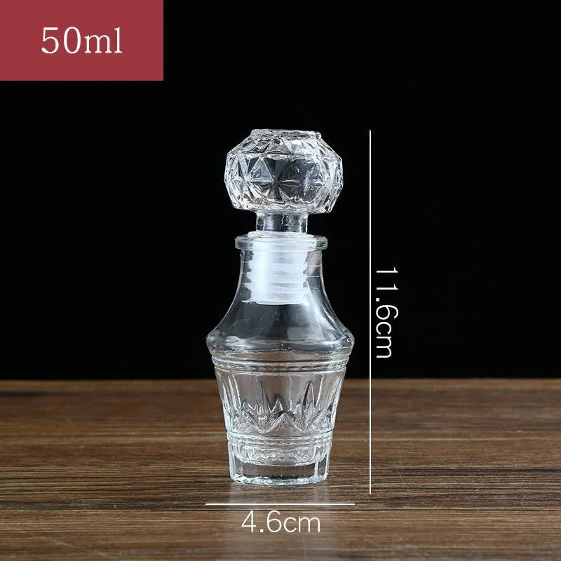 50ML mini style lead-free wine glass decanter with Airtight stopper.