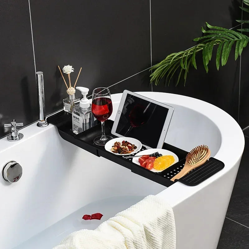 Extendable Bathtub Organizer Shelf