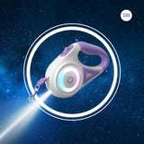 LED Retractable Dog Leash with light for  Small To Medium Pets