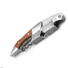 Professional Waiters Corkscrew With Wood Grip Beer Bottle Opener And Foil Cutter