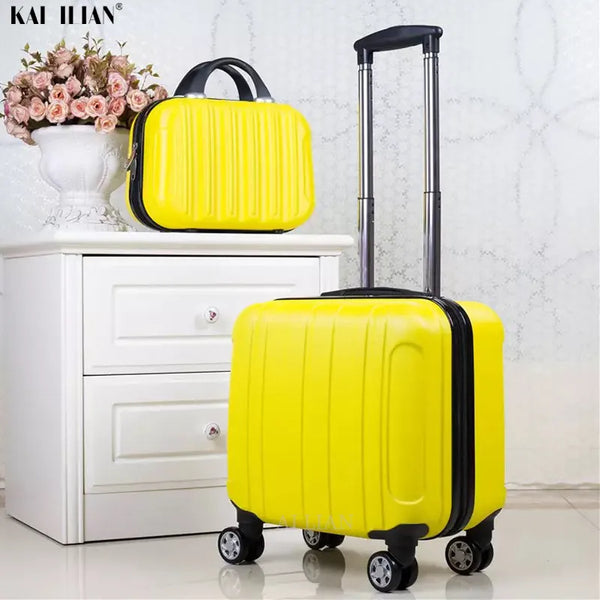 18 inch ABS Carry on luggage With Wheels.