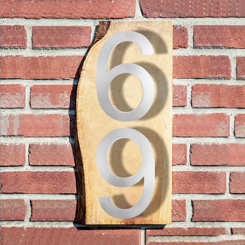 Outdoor  8 Inch Silver/Black 20cm Letters Or Numbers 0-9 For House Address
