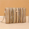 Women's Straw Clutch Wrist Handbag