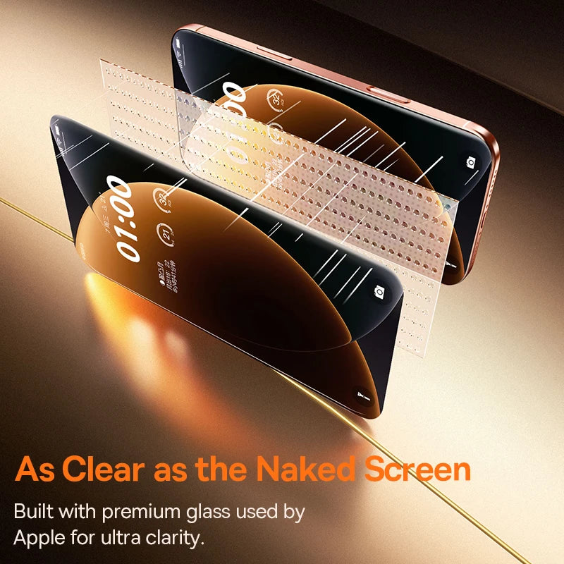 Baseus 1Pcs Privacy Screen for iPhone 17 Pro Max Anti Peeping Tempered Glass
