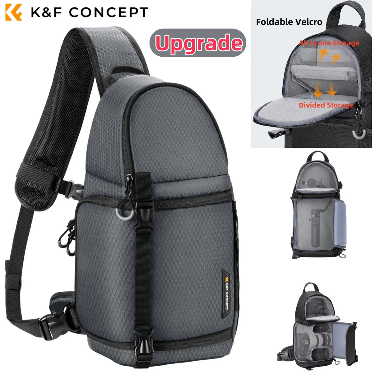 K&F Concept Waterproof 10L DSLR/SLR Sling Camera Backpack