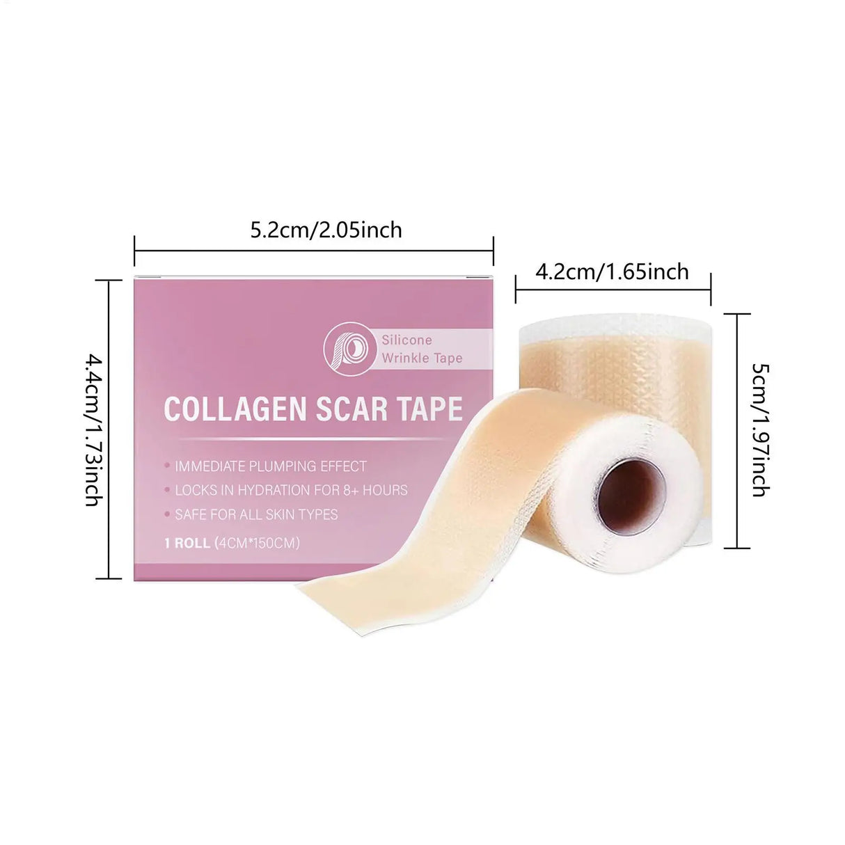 4x150cm Silicone Waterproof Self-Adhesive Scar Therapy Patch
